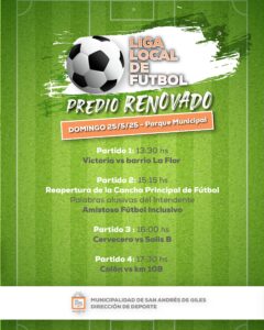 Reapertura de la Cancha Principal de Fútbol