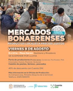 Mercados Bonaerenses regresará el viernes 8 de agosto